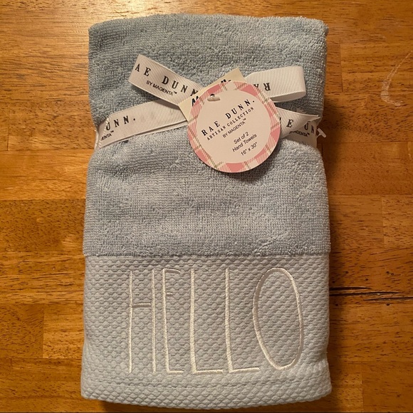 Rae Dunn Other - Rae Dunn HELLO SPRING Set of Hand Towels
